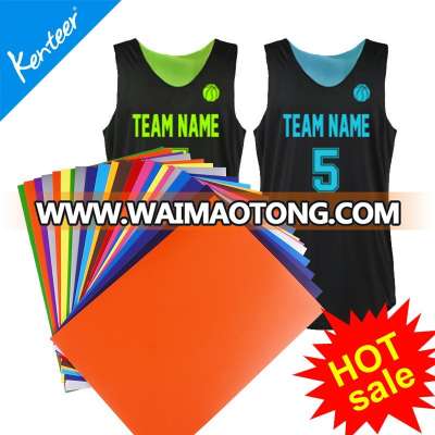 Kenteer A4 PU Heat Transfer Vinyl, Heat Transfer Film for Sport T-shirt