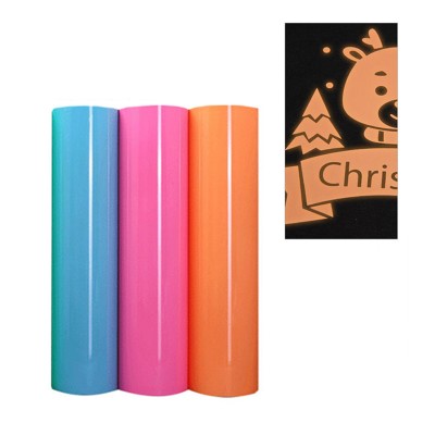 Kenteer wholesale colour glow in the dark heat transfer vinyl roll