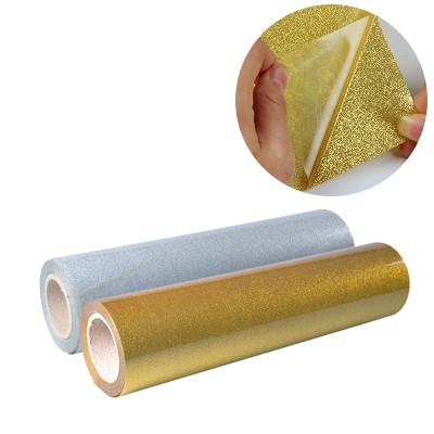 Kenteer wholesale htv rolls glitter heat transfer vinyl for clothing