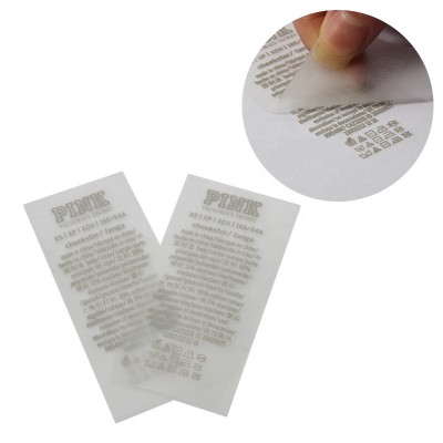 Kenteer custom iron on heat transfer neck labels for clothing